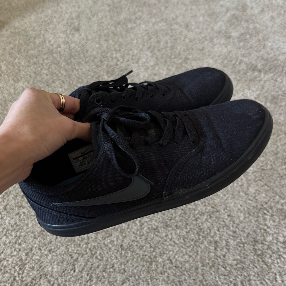 NIKE MENS SB CHECK SOLARSOFT SNEAKER - BLACK sneakers shoes size 8.5 - Picture 5 of 16